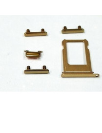 iPhone 7 Kit 5 Peças Gaveta cartão SIM + botões Dourado