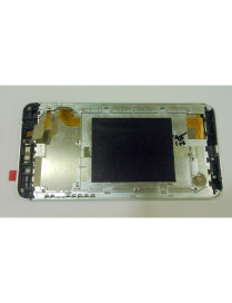 Display LCD + Touch Preto + Frame Prateada Leagoo M5 Plus