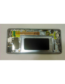 Samsung GH82-18849C Galaxy S10 plus S10+ SM-G975F Display LCD + Touch Preto + Frame Azul Prisma 