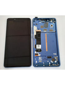 Display LCD OLED Xiaomi Mi 8 SE DK + Touch preto + Frame azul Compatível