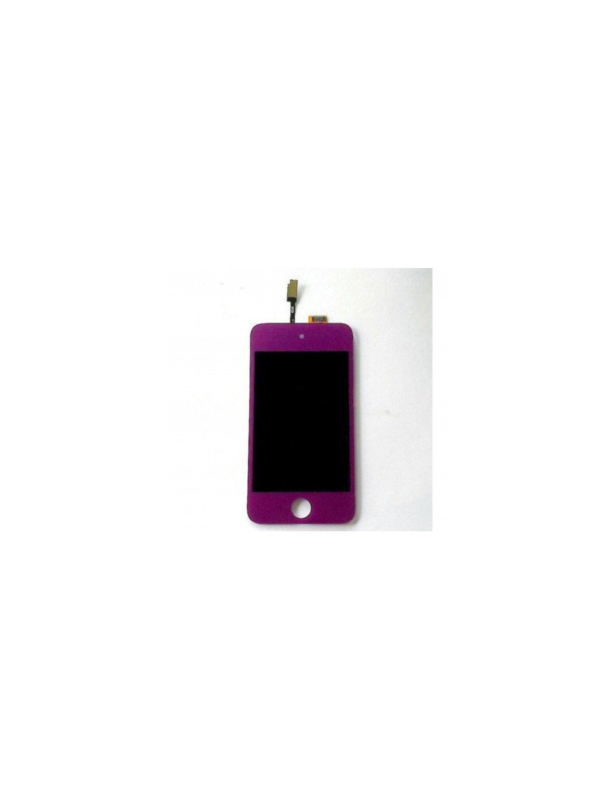 iPod Touch 4 Display LCD + Touch Lilás + Botão Home Lilás