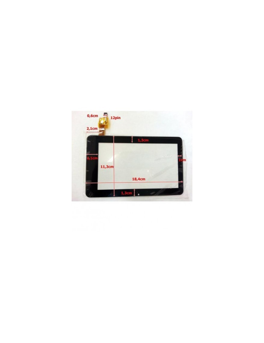 Touch Tablet Universal 7' Preto ZCY6097A-FPC / CZY0097A-FPC