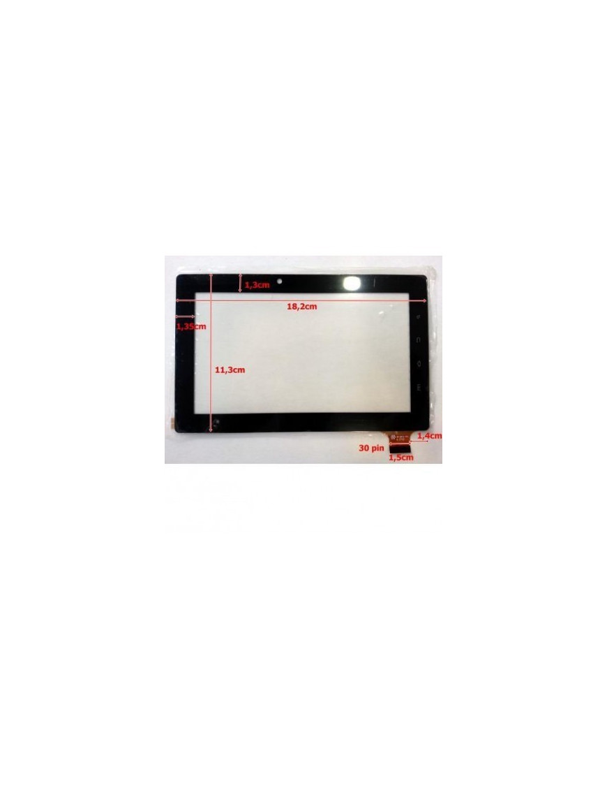 Touch Tablet Universal 7' Preto ZK-6072 FPC / SLC07039AE0B