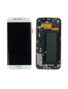 Samsung Galaxy S6 Edge G925F Display LCD + Touch Branco + Chassi Carcaça Frontal 