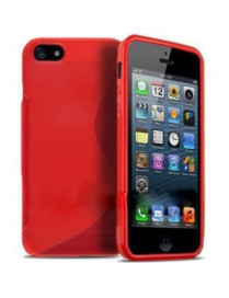 iPhone 5 5S Capa Silicone Vermelho