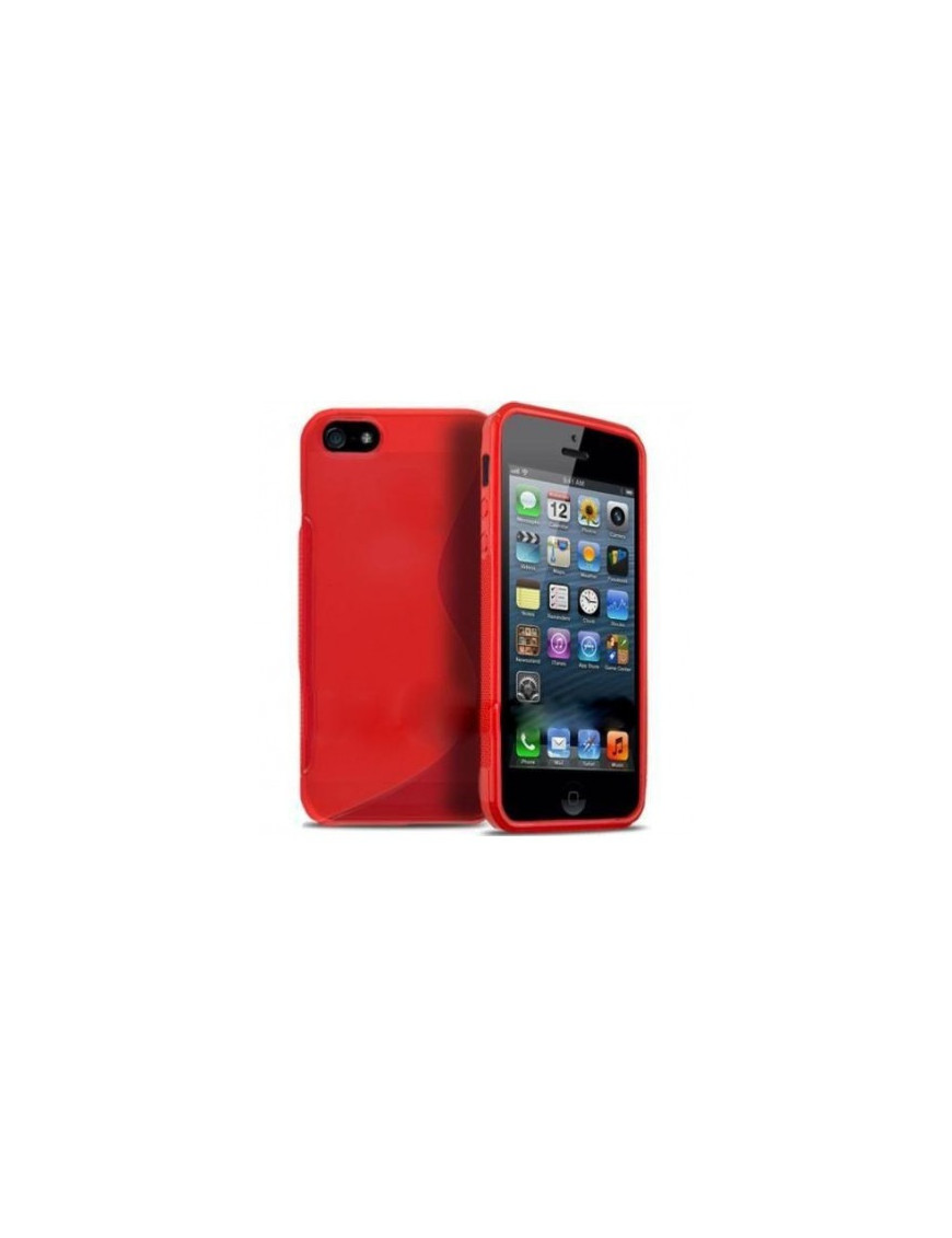 iPhone 5 5S Capa Silicone Vermelho