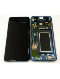 Samsung GH97-21691D Galaxy S9 Plus SM-G965F Display LCD + Touch Preto + Frame Azul 