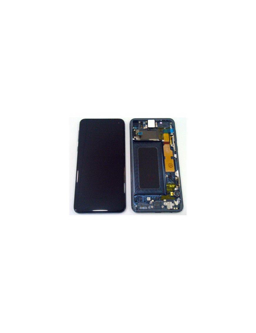 Samsung GH82-18852A Galaxy S10e SM-G970F Display LCD + Touch Preto + Frame Preto 