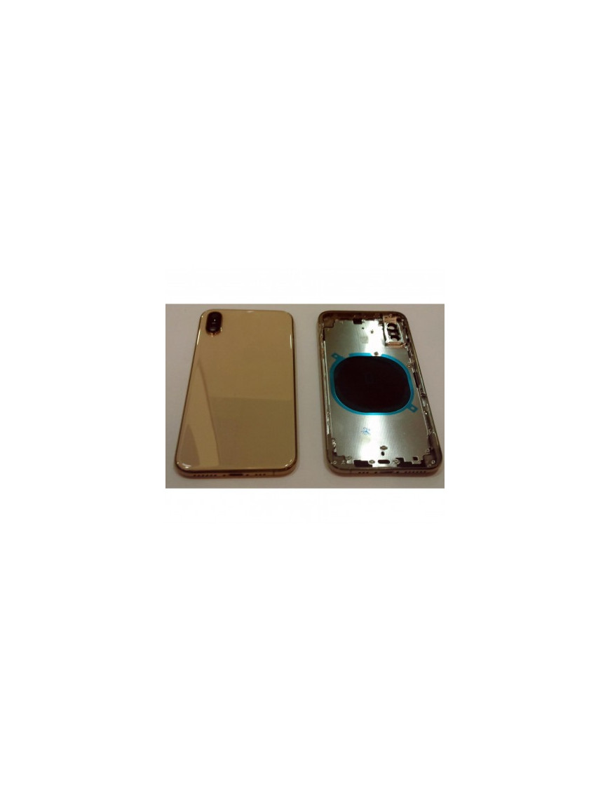 iPhone XS A2097 A2100 Chassi Carcaça Central Frame + Tampa Traseira Dourada