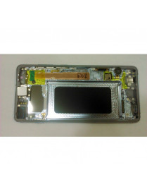 Samsung GH82-18849C Galaxy S10 plus S10+ SM-G975F Display LCD + Touch Preto + Frame Azul Prisma 