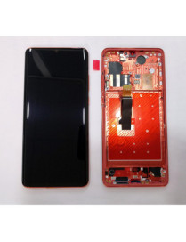 Display LCD + Touch Preto + Frame Vermelha Huawei P30 Pro