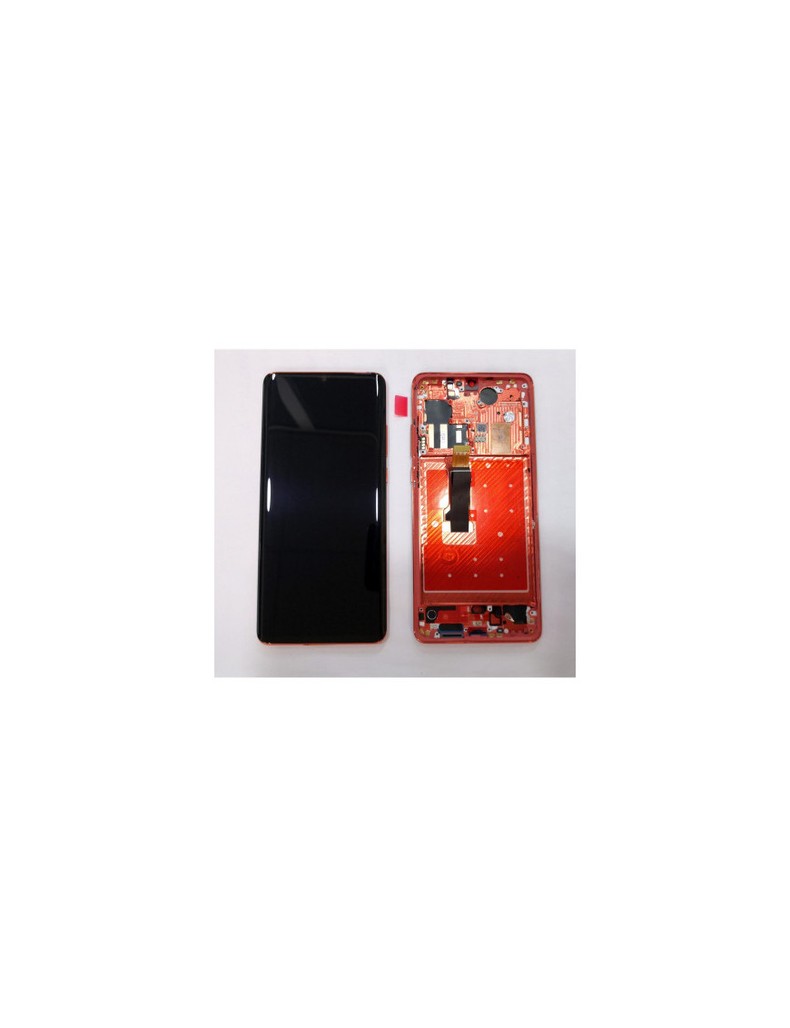 Display LCD + Touch Preto + Frame Vermelha Huawei P30 Pro