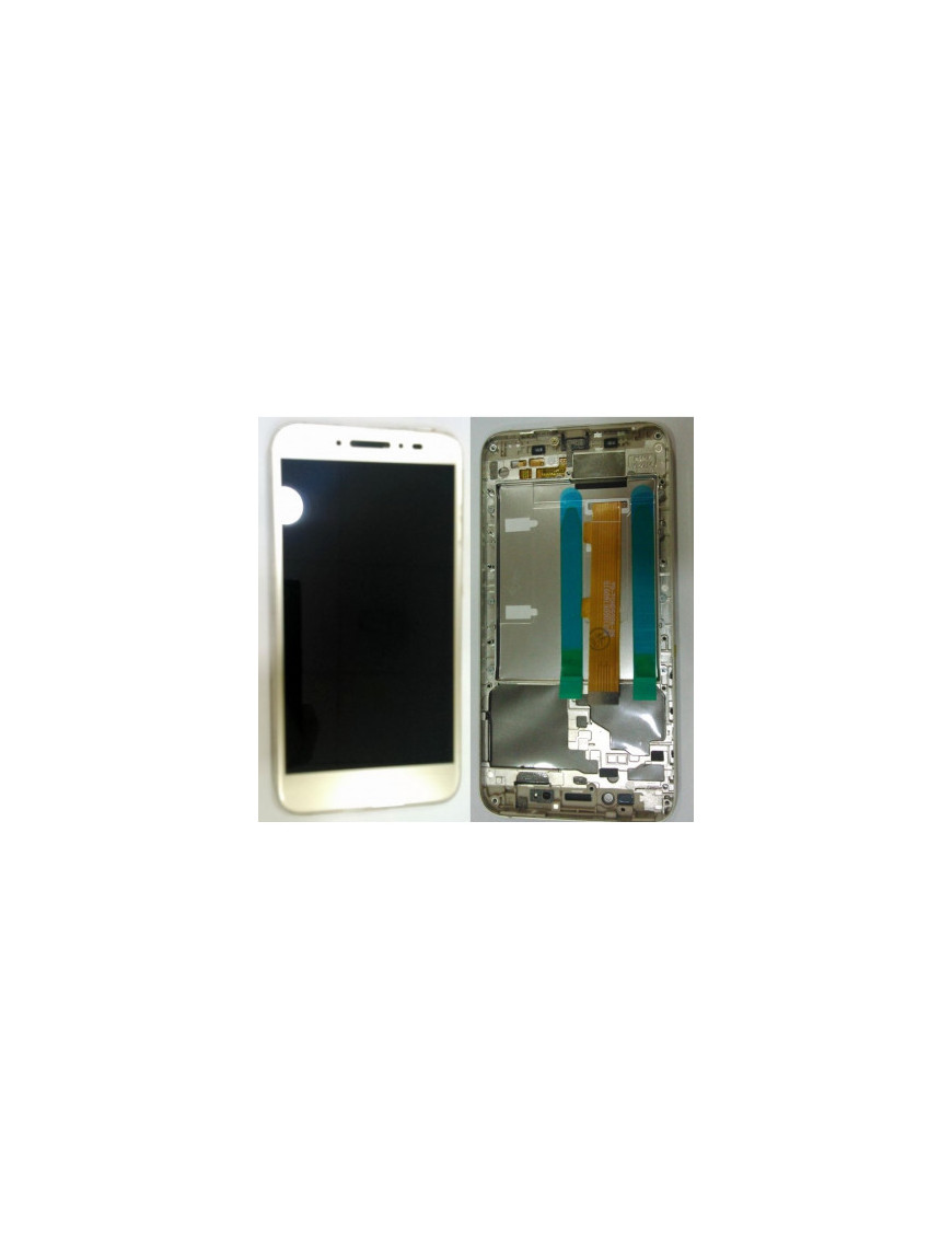 Display LCD + Touch Dourado + Frame Dourada Alcatel One Touch Shine Lite 5080X