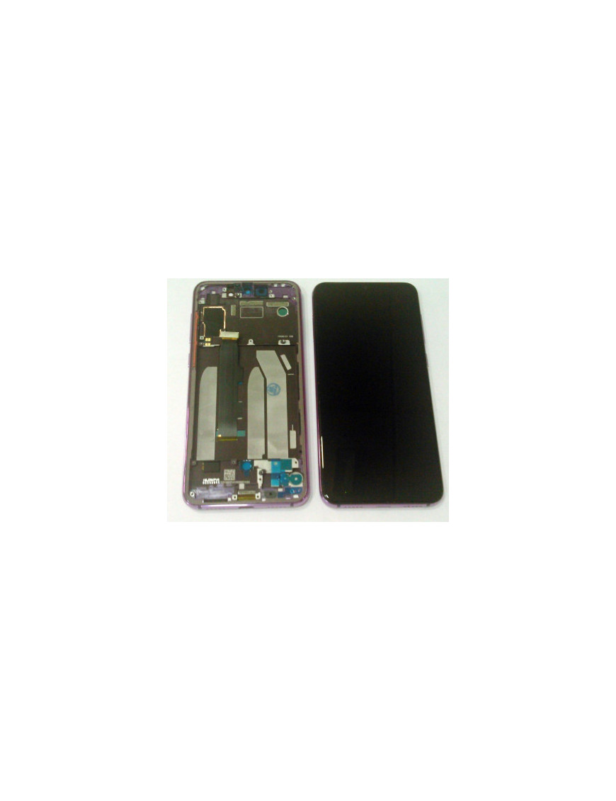 Display LCD + Touch Preto + Frame Lilás Compatível Xiaomi Mi 9 SE MI9 SE