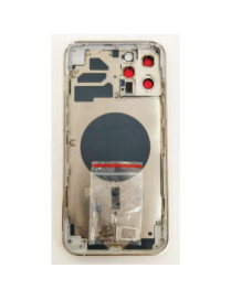 Chassi Carcaça Central Frame branco iPhone 12 Pro Max + Tampa Traseira + Vidro Lente Câmara