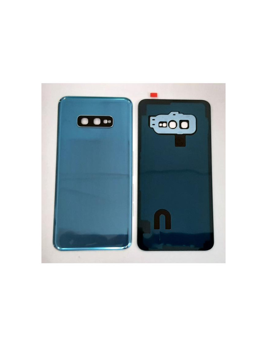 Tampa Traseira azul Samsung Galaxy S10e G970F sm-g970fg + Vidro Lente Câmara