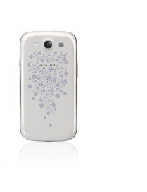 Samsung Galaxy S3 I9300 Tampa Traseira Branco flores