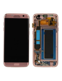 Samsung GH97-18533E G935F Galaxy S7 Edge Display LCD + Touch Rosa Dourado + Frame 